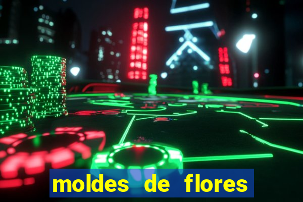 moldes de flores gigantes para imprimir